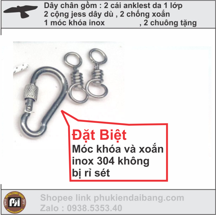 Bộ dây da loại  chim ưng