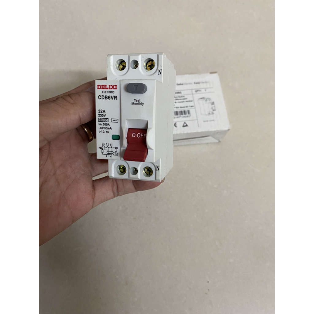 Cầu dao chống rò RCCB 2P 32A, 40A, 63A Delixi