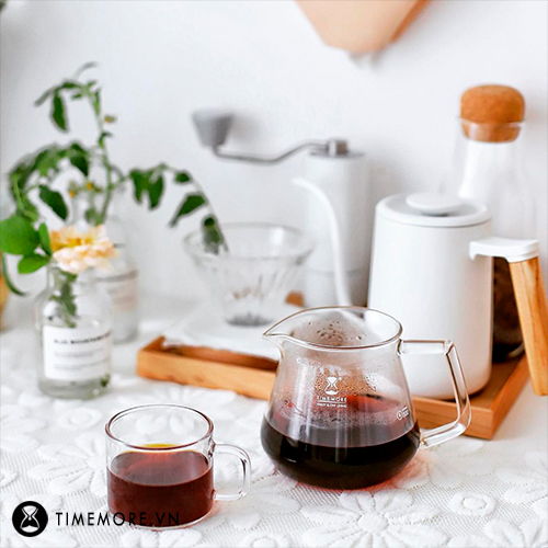 [CHÍNH HÃNG] Bình thuỷ tinh phục vụ cafe Timemore - 600ml