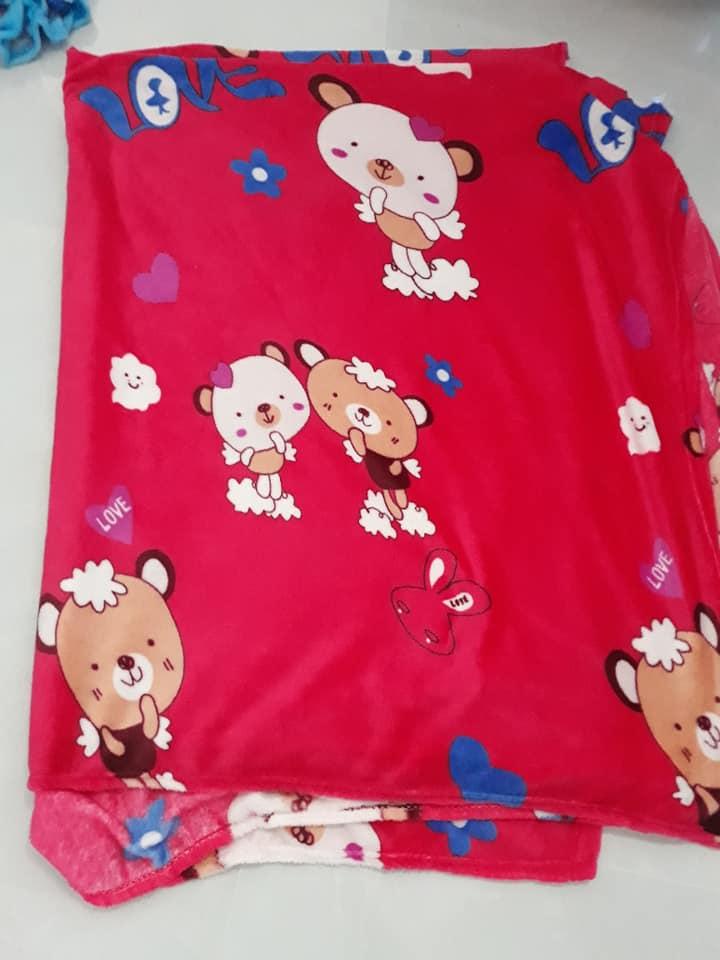 Set 2 Mền Tuyết Nhung Cho Bé 80 x 100cm