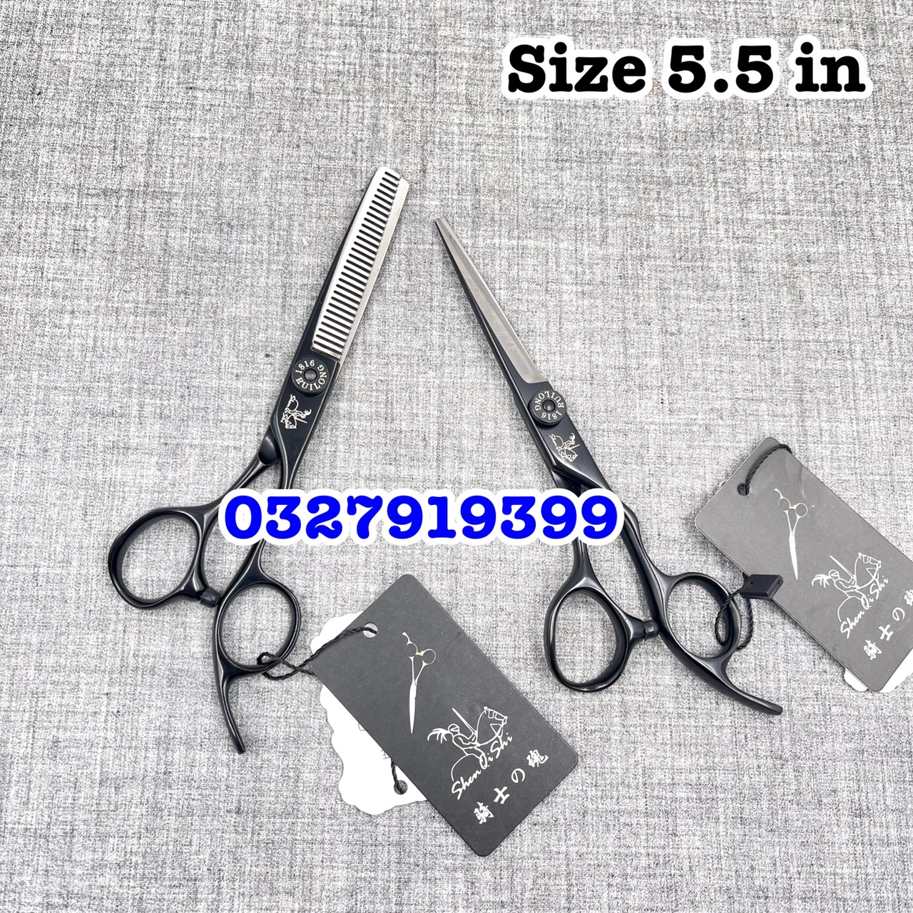 ShenQiShi Kéo cắt tóc Chiến Binh 5.5 in cao cấp Nhật Bản thép S440C độ cứng 62HRC lưỡi sắc bén thiết kế tay cầm tiện lợi