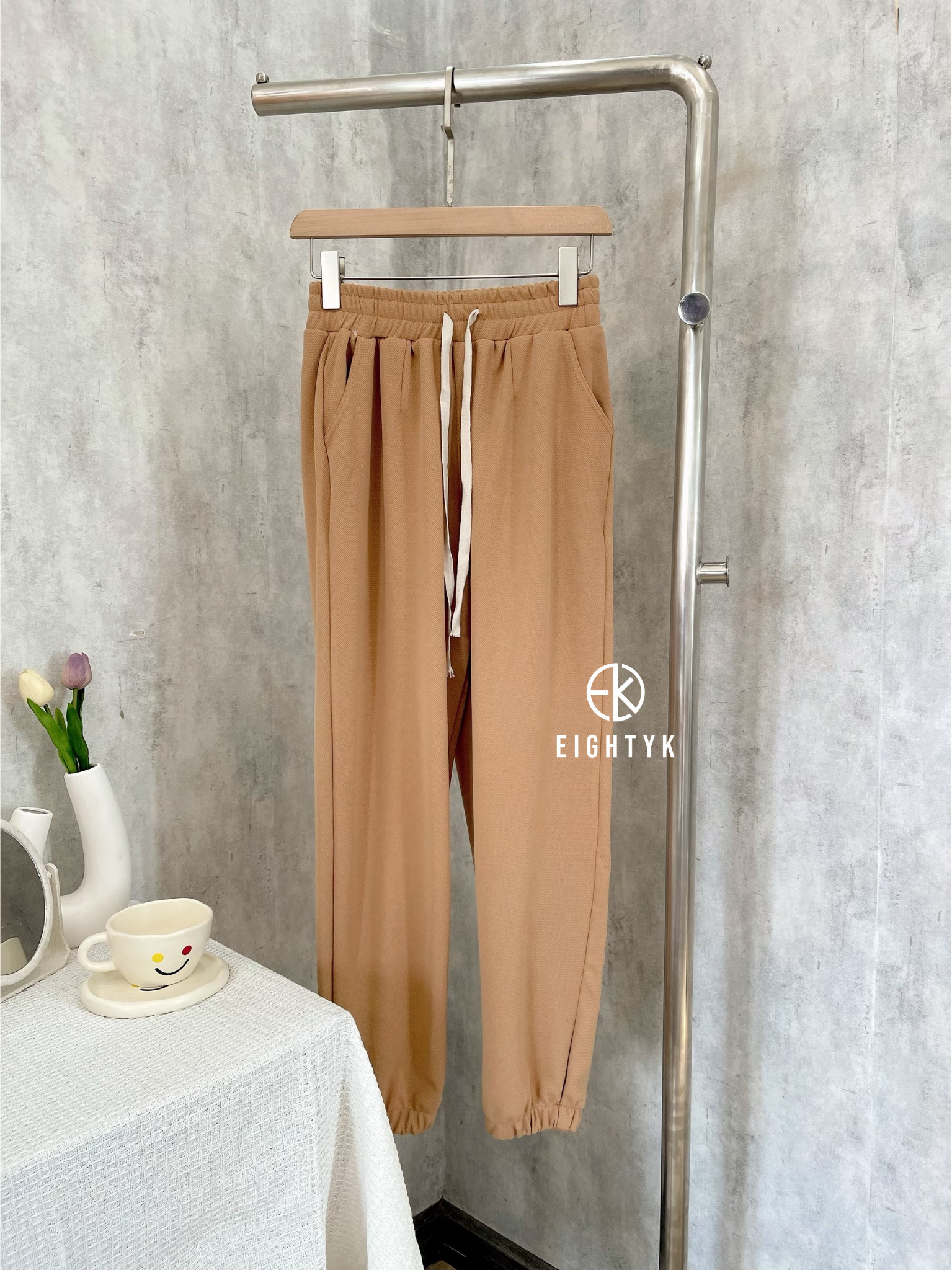EIGHTYK Quần Dài Jogger Trơn Basic