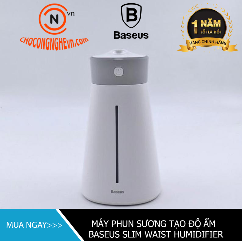 🌟CHÍNH HÃNG🌟 Máy phun sương, tạo ẩm, lọc không khí Baseus Slim Waist humidifier (380ml, USB 5V, Ultrasonic Air Diffuser/ Humidifier