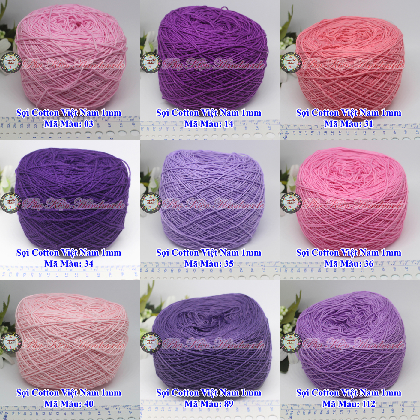 Sợi cotton Việt Nam (1mm)