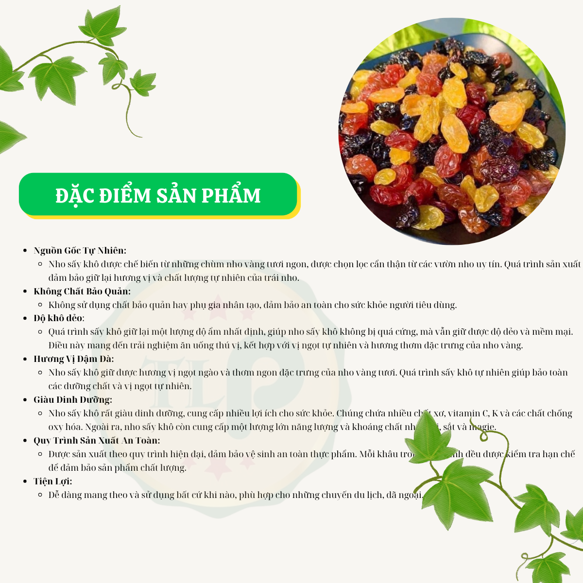 Nho Khô Chile Tân Lộc Phát Hũ 500g