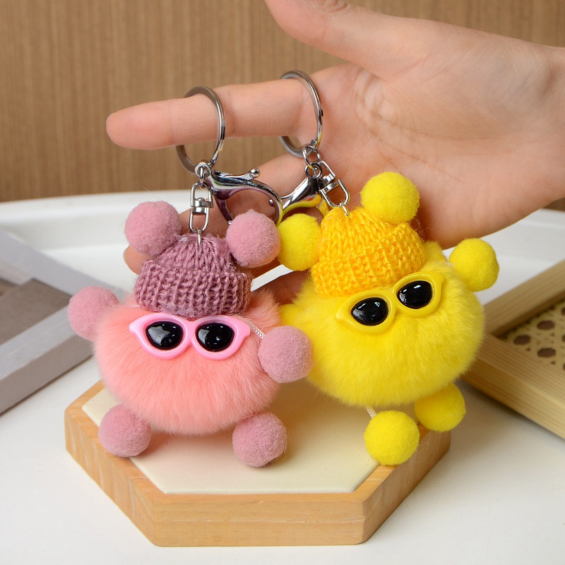 Móc Khóa Banh Xù Mini Dễ Thương