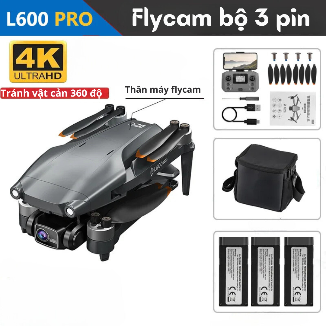 Flycam mini drone camera l600 Pro Max anticollision sensor 4blade navigation remote control camcorder. P.s selfRotation Flight 45 minutes long distance 3000m