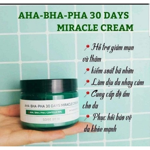 [HCM]Kem Dưỡng Some By Mi AHA BHA PHA 30 Days Miracle Cream 50ml