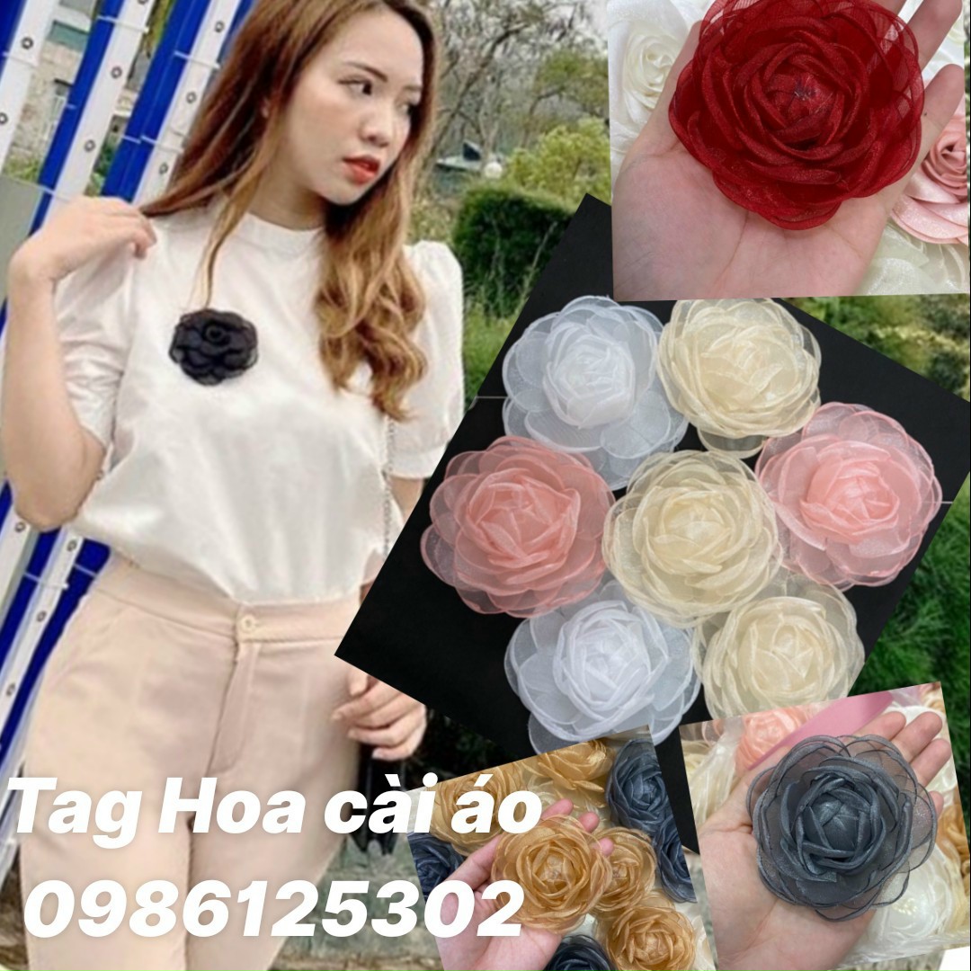 [HCM]Tag hoa cài áo