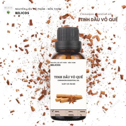 [HCM]Tinh dầu Vỏ Quế Ấn Độ nguyên chất