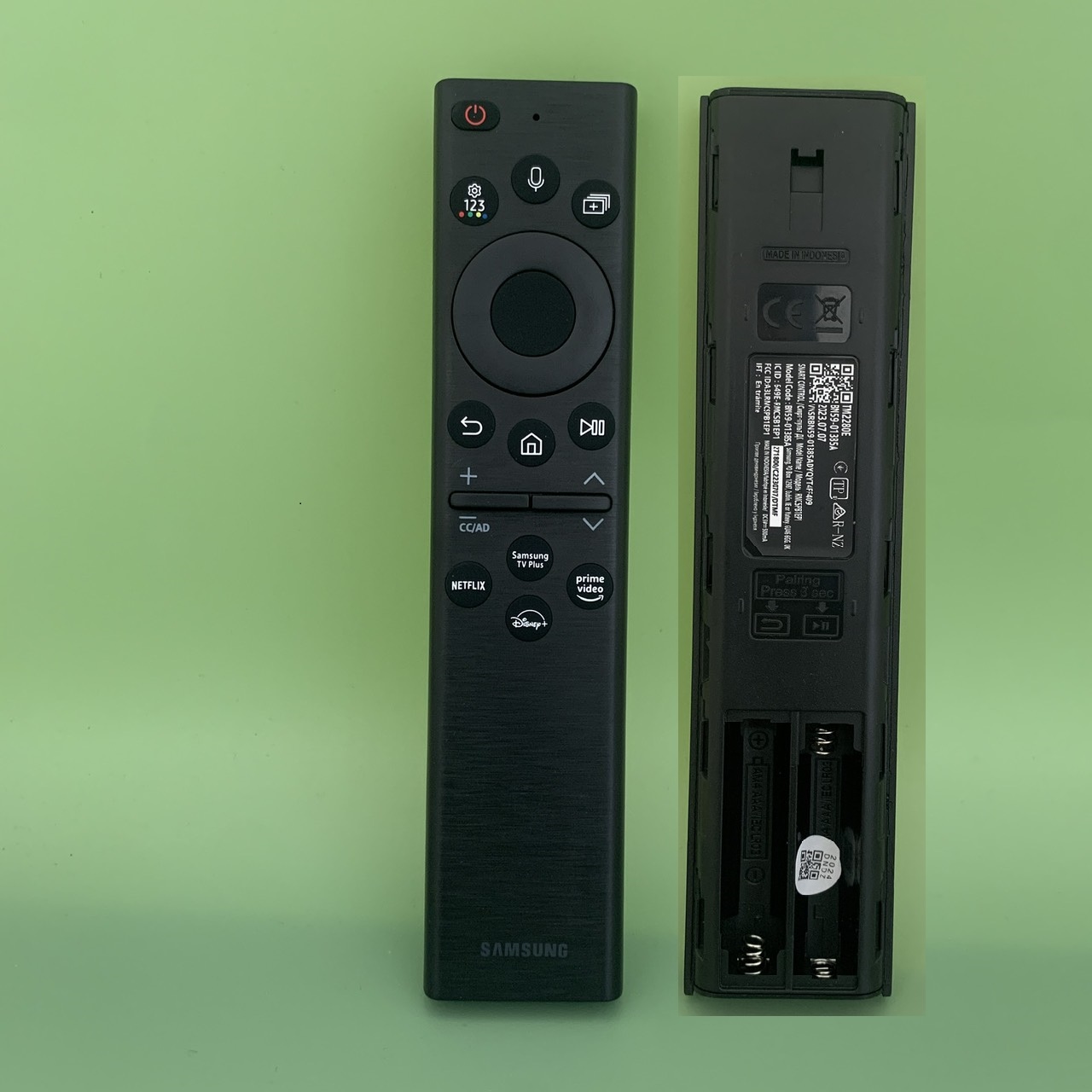 Điều khiển tivi Samsung năng lượng mặt trời hàng chính hãng theo TV, Remote samsung giọng nói Qled hàng Việt Nam