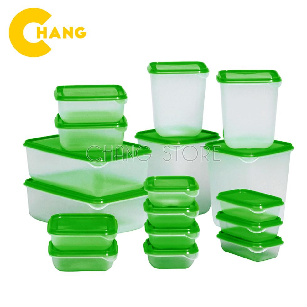 Bộ 17 Hộp Đựng Thực Phẩm Đa Năng Chất Liệu Nhựa Cao Cấp, Bảo Quản Thức Ăn Giúp Tủ Lạnh Gọn Gàng, An Toàn Cho Sức Khỏe , An Toàn Khi Sử Dụng Với Lò Vi Sóng