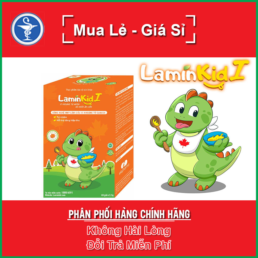 [HCM]Cốm Laminkid I - Nâng Cao Sức Đề Kháng Giúp Trẻ Ăn Ngon Miệng Hộp 20 Gói