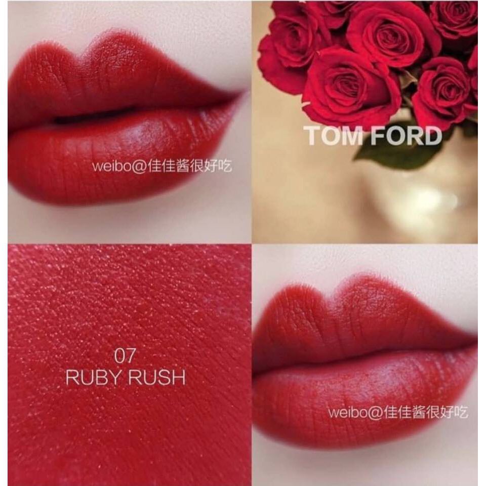 Son Tom Ford màu 07 Ruby Rush - Đỏ Thuần