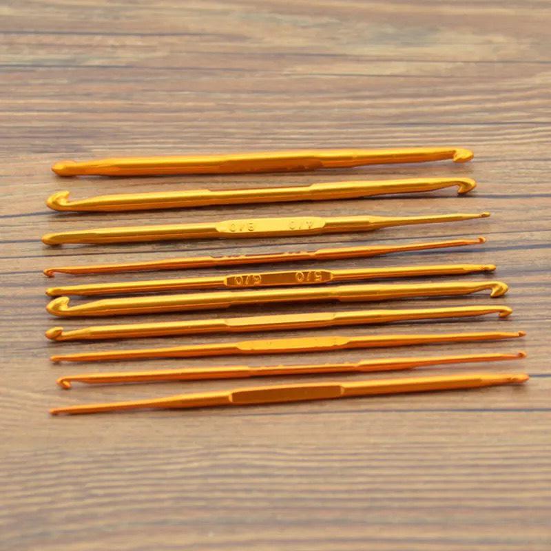 Kim móc nhôm 2 đầu cán vàng lẻ size