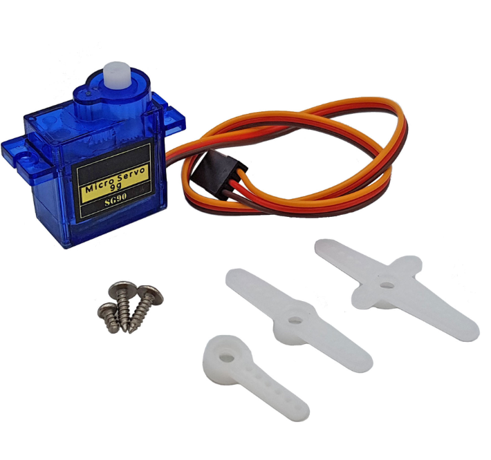 động cơ Servo SG90 xanh đỏ 180 độ ; 360 độ