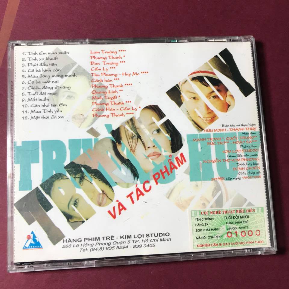 CD Trường Huy Và Tác Phẩm (Kim Lợi CD) - V.A (jvc)