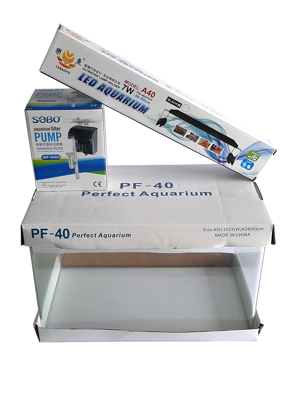 Bể cá đúc 40x23x25 cm, hồ cá mini thủy sinh để bàn