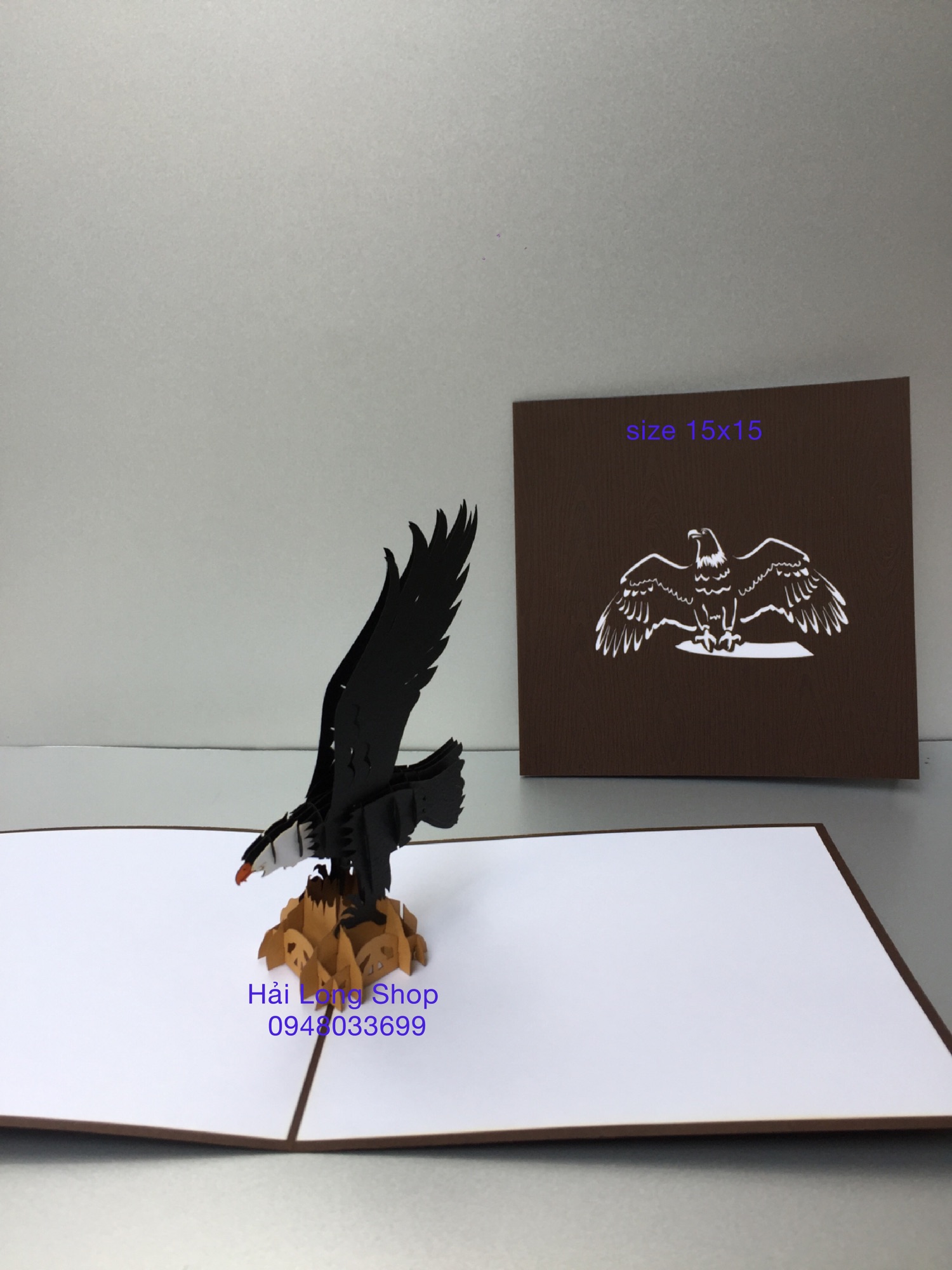 Chim Đại Bàng - Bird - Thiệp 3D