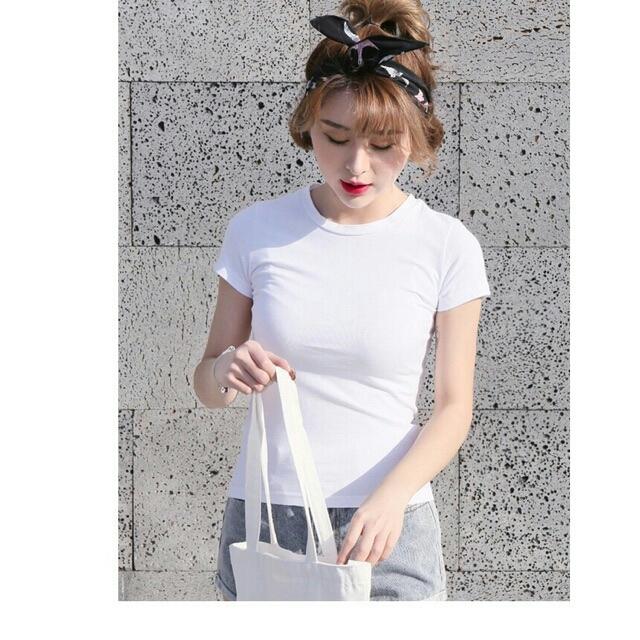 Áo thun trơn cổ tròn nữ đủ màu