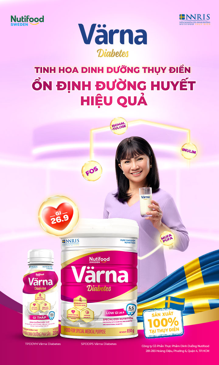 Sữa bột Nutifood Varna Diabetes 850g