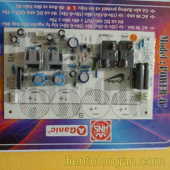 [HCM]mạch nguồn 4 tụ sợi thủy tinh màu trắng