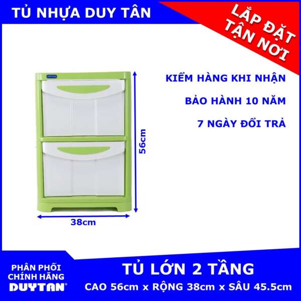 Tủ nhựa Duy Tân lớn 2 tầng