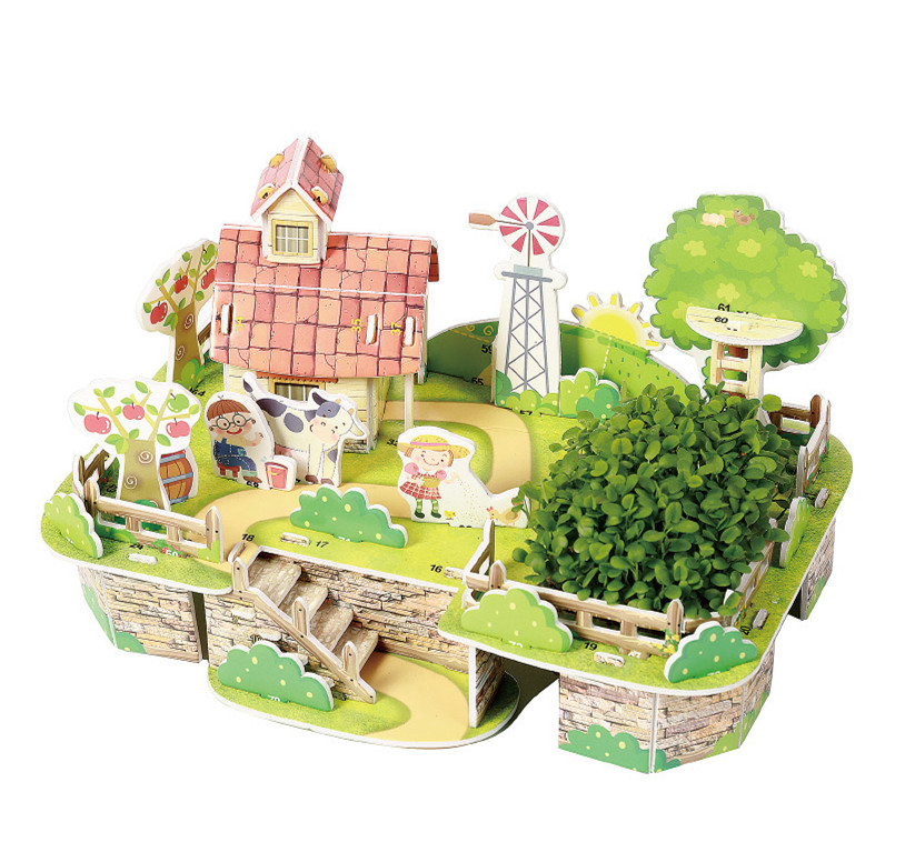BỘ XẾP HÌNH LẮP RÁP 3D[3+]- MY FARM- ZILIPOO