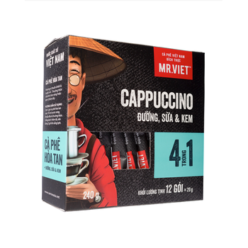 50 Boxes of Mr.Viet 4 in 1 Instant Coffee Cappuccino (Mr.Viet 4 In1 Instant Coffee Cappuccino)