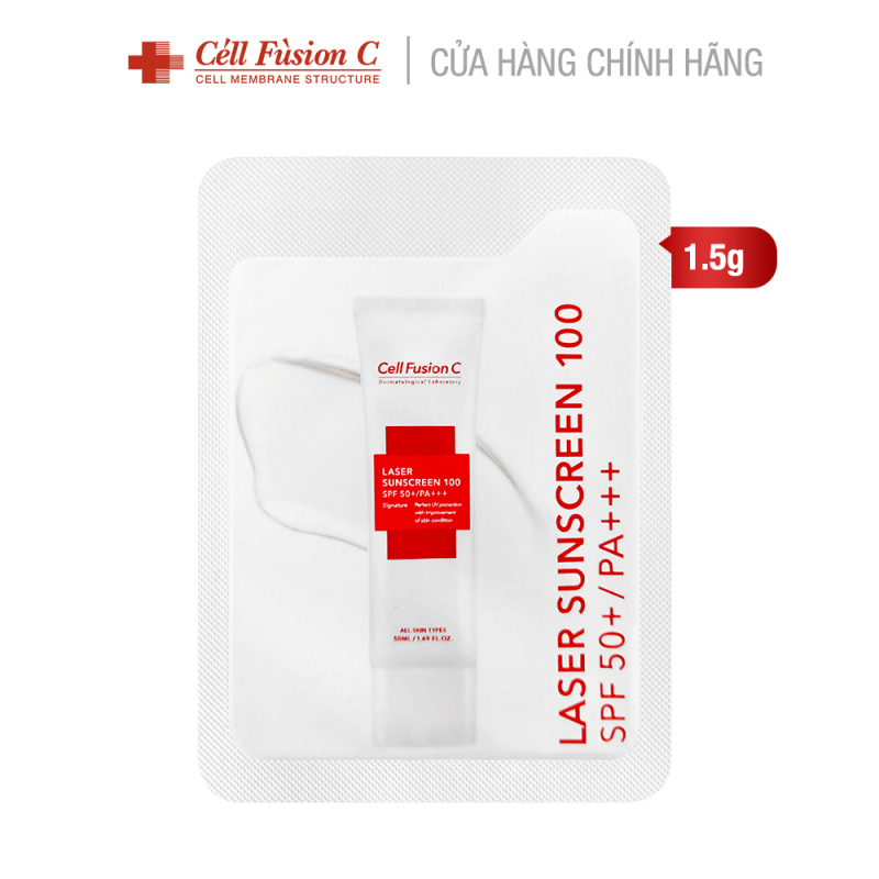 [SAMPLE] Kem Chống Nắng Cell Fusion C Laser Sunscreen 100 SPF50 1.5ml