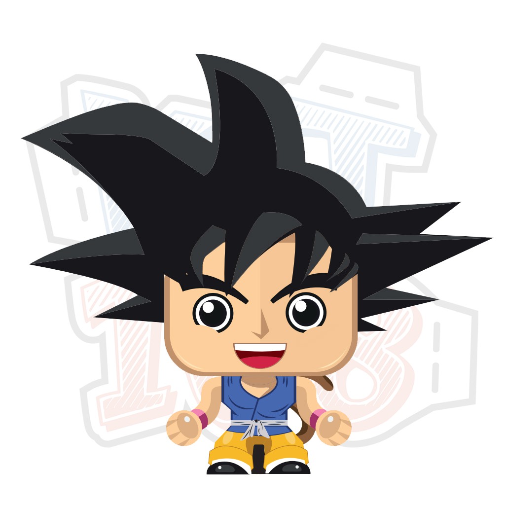 Mô hình giấy Anime Dragon Ball Chibi Goku GT Mini | Lazada.vn
