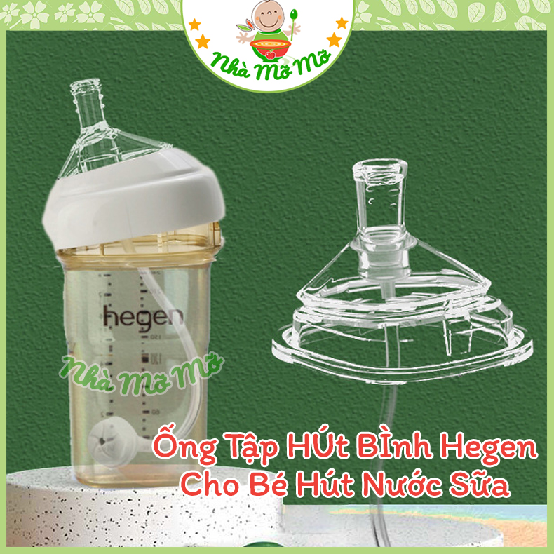 Ống tập hút bình sữa Hegen Cho bé tập hút sữa hút nước - Nhà Mỡ
