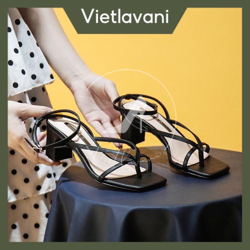 SANDAL XỎ NGÓN 5 PHÂN GÓT VUÔNG MÃ VNXKS13