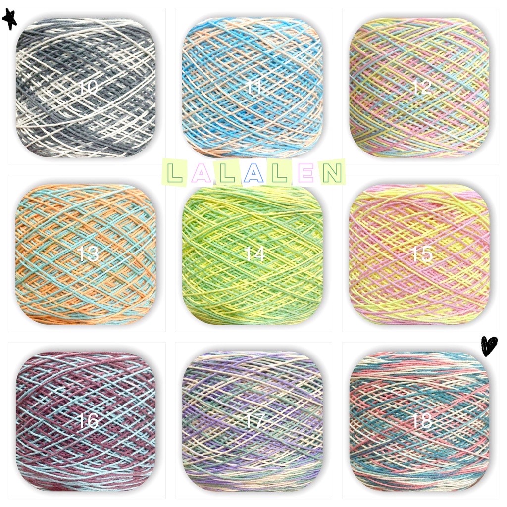 Sợi Cotton Việt Nam Loang - Cuộn 100gr