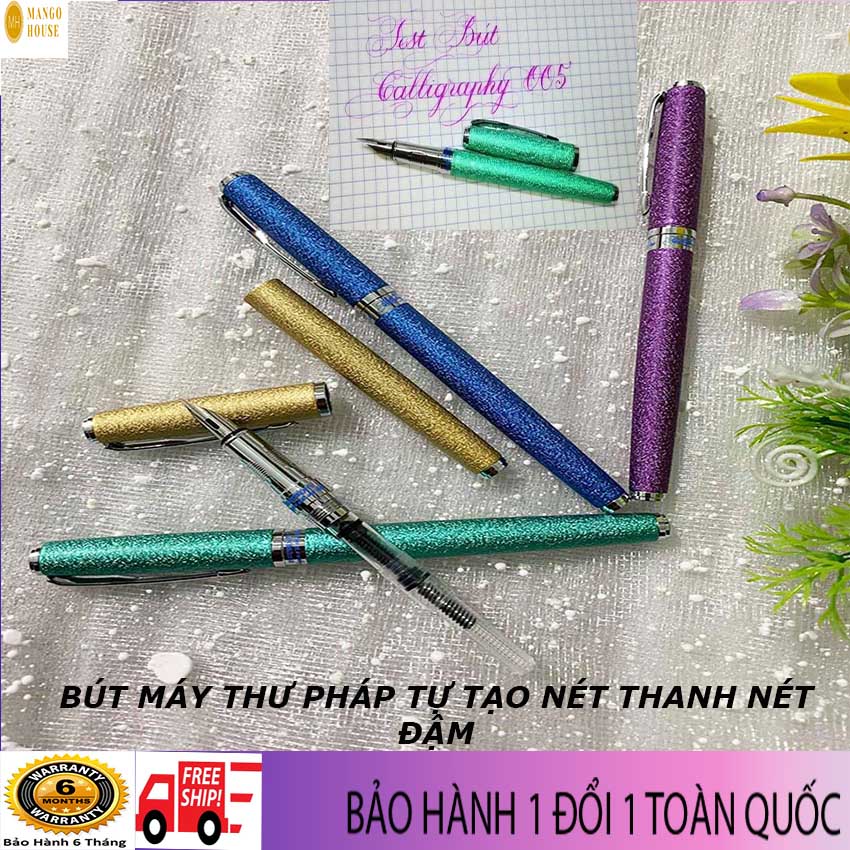 Bút máy luyện chữ đẹp ngòi lá tre Caligraphy 005- Bút thư pháp Tự Tạo nét thanh đậm, Nét thanh đậm rất Sắc nét