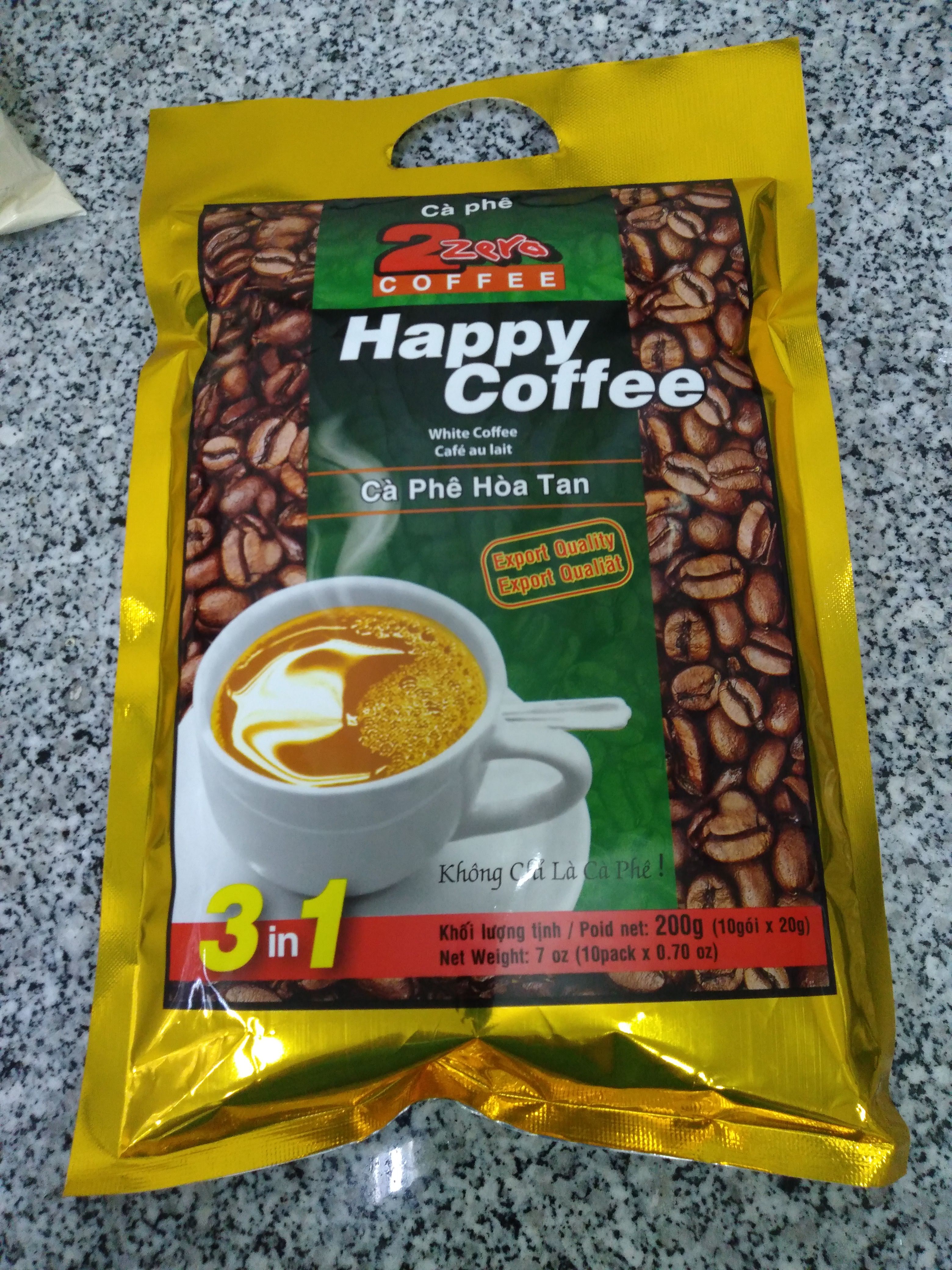Cà phê sữa Happy Coffee dạng gói