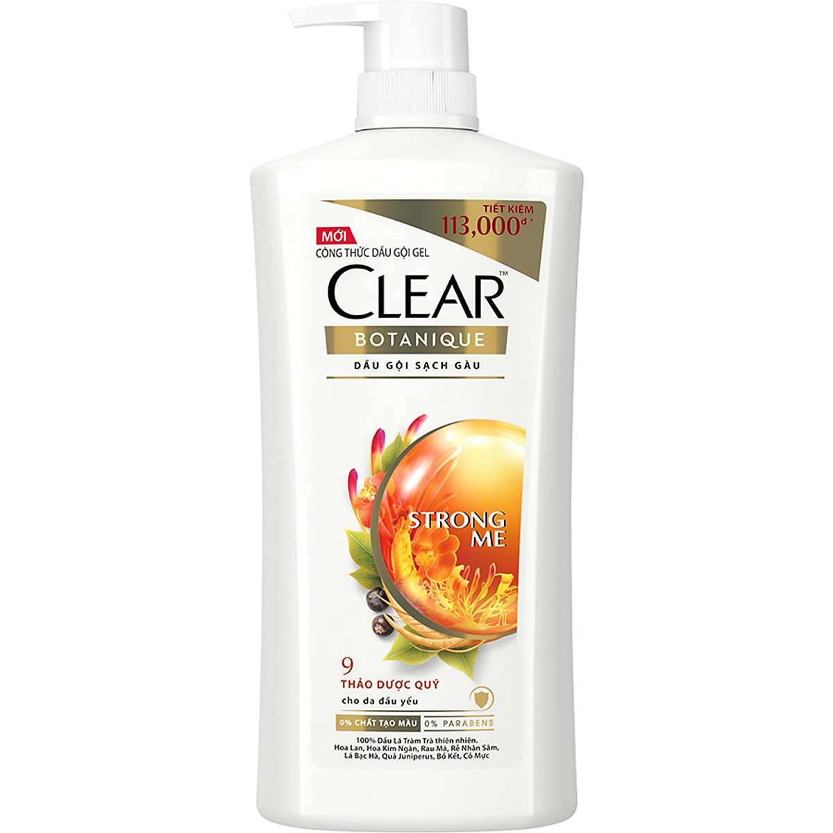 Dầu Gội Sạch Gàu CLEAR Thảo Dược (900g)