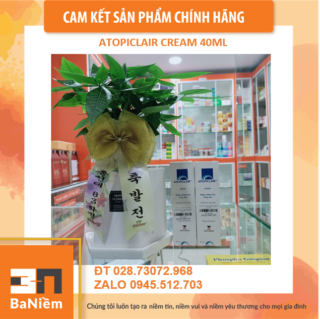 ATOPICLAIR CREAM Kem làm dịu da 40ml