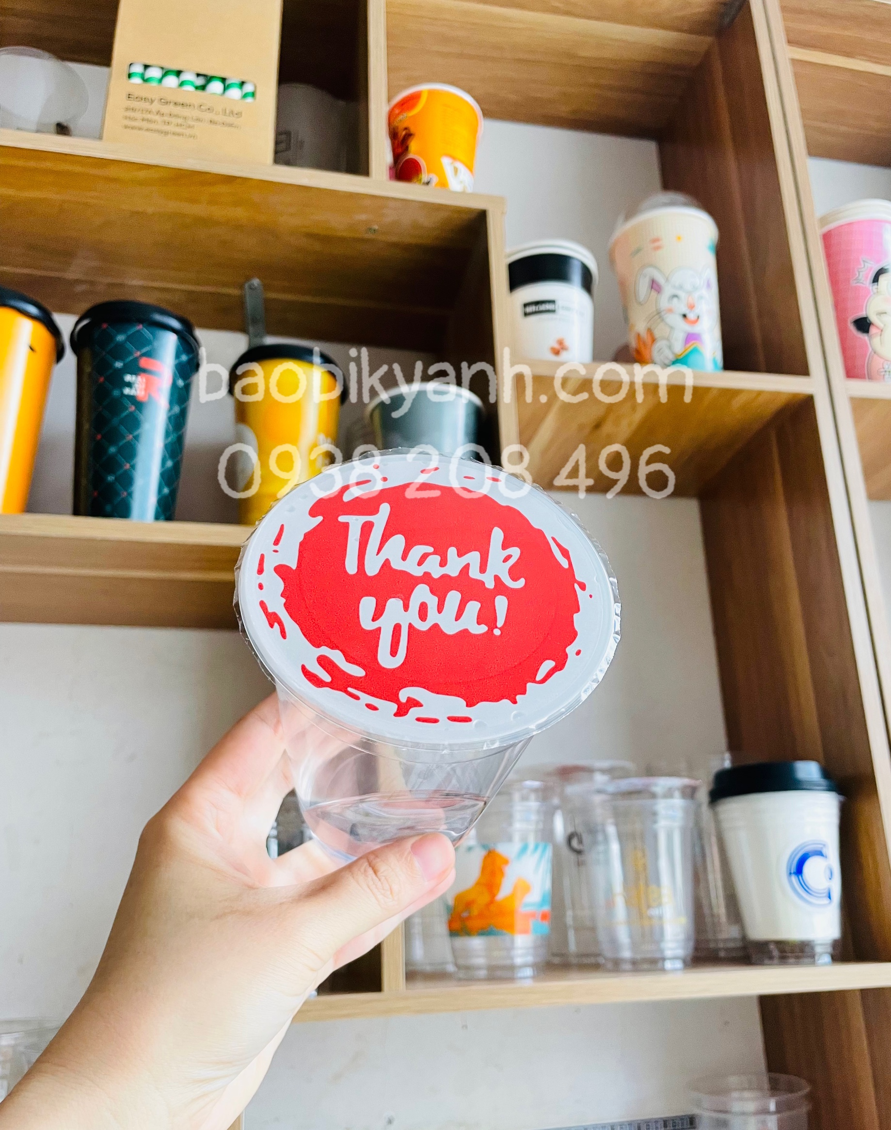 cuộn keo dán nắp ly, màng dập nắp ly, keo dán miệng ly