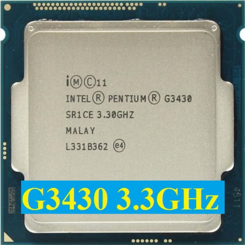 Bộ vi xử lý intel cpu g3430 3.30ghz ,53w 2 lõi 2 luồng, 3mb cache socket intel lga 1150