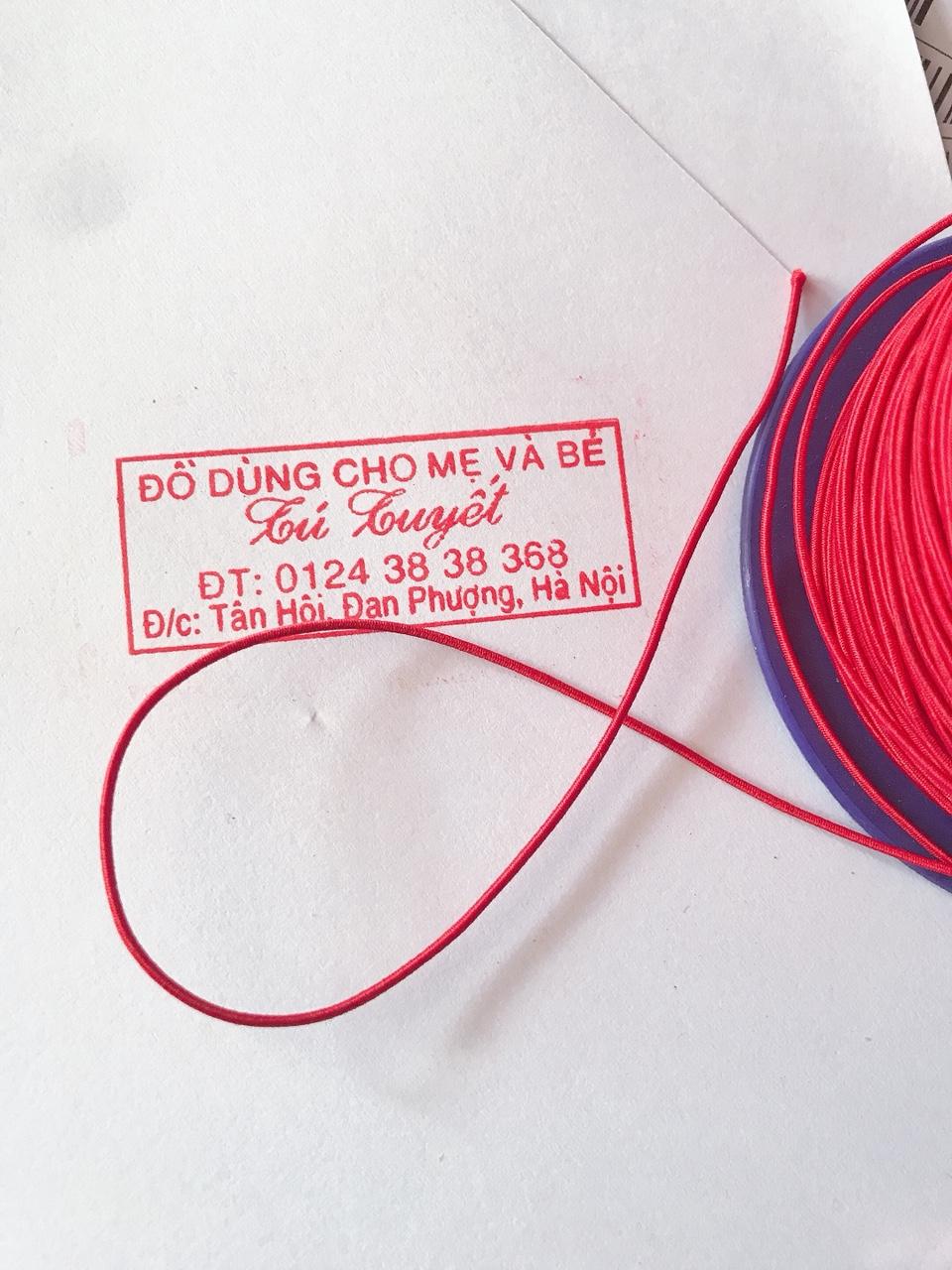 5M DÂY CO GIÃN BỌC DÙ ĐỎ XÂU VÒNG