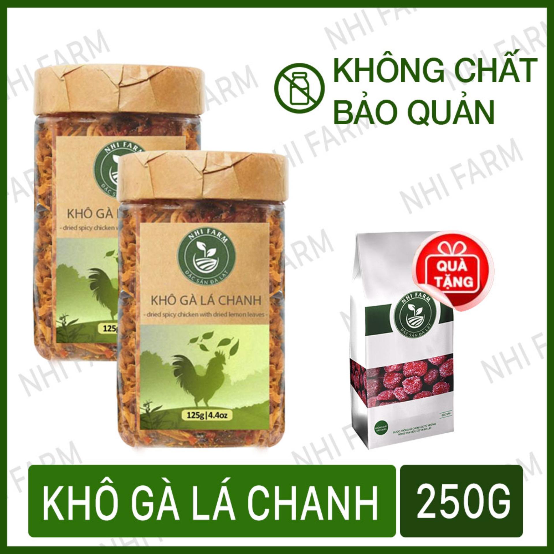 BÁO GIÁ Khô Gà Lá Chanh Mami Farm | Shopee Lazada Sendo Tiki mới nhất 20 Combo 2 Khô Gà Lá Chanh (125gx2) Tặng 1 Kẹo Dâu Tây (180gr) - Nhi Farm