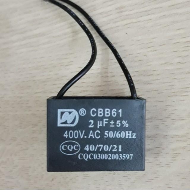 5 tụ quạt 2uF 400V