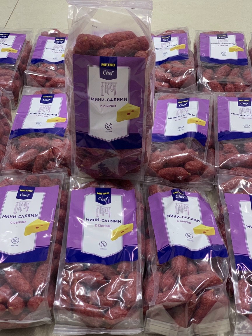 Salami bi( xúc xích khô) vị phomat 500g Nga