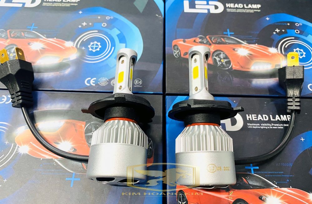 Cặp đèn Led X7 3 tim gắn xe máy Sirius,Exciter,Wave,Dream....Siêu Sáng