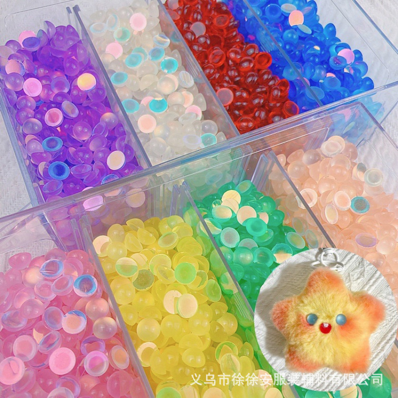 Mắt giả đá mắt mèo nhiều màu sắc (10 mắt)