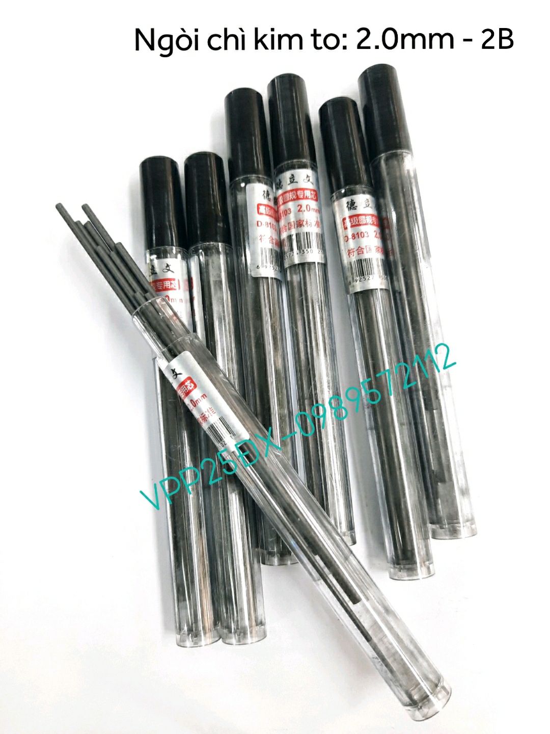combo 3 ống ngòi chì cỡ to 2.0mm 2B.