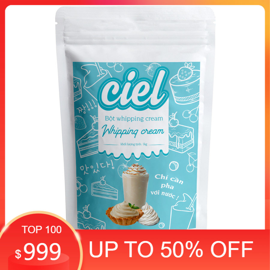 Ciel-50g/100g whipping cream individual zip bag 1kg