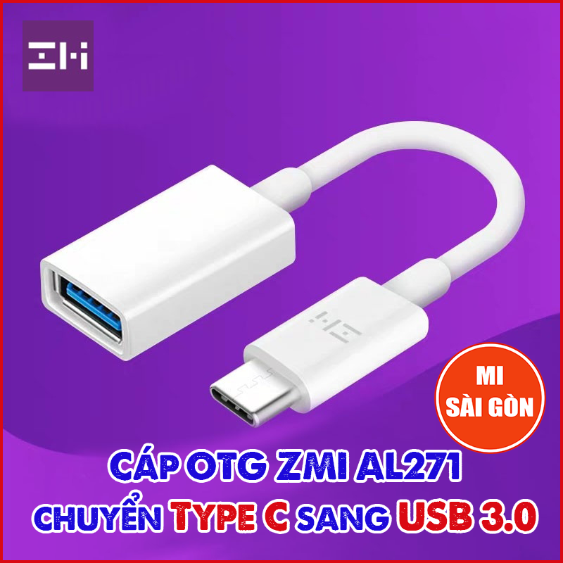 Bảng giá Cáp OTG ZMI AL271 chuyển từ Type C sang USB 3.0 Phong Vũ