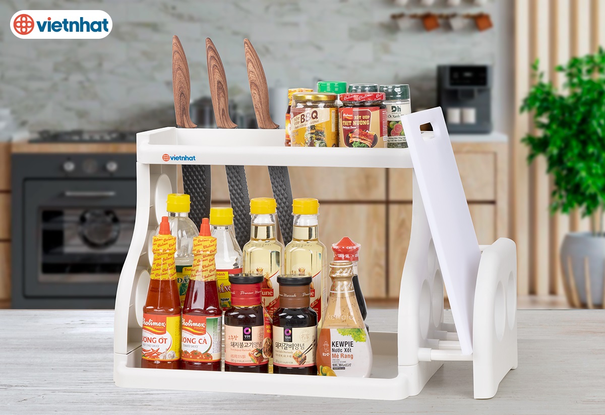 KỆ NHÀ BẾP 2 TẦNG TASHUAN VIỆT NHẬT